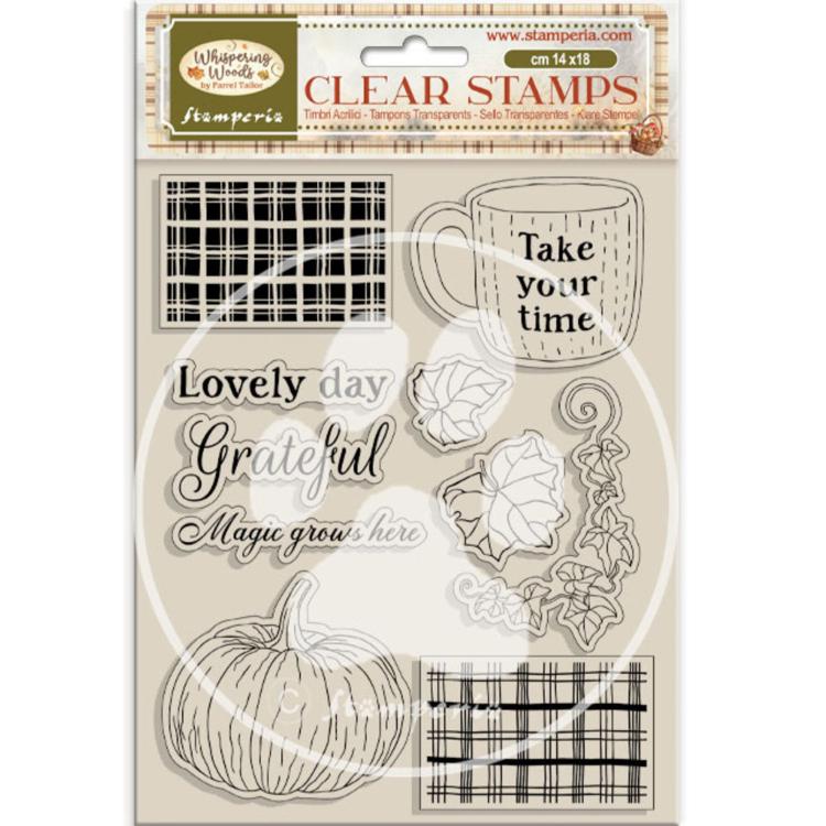 WTK226 Stamperia Whispering Woods Clear Stamps Cup