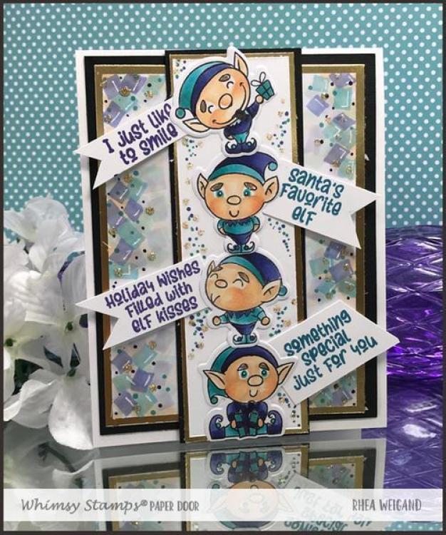 Whimsy Clear Stamps Set Elf Sized