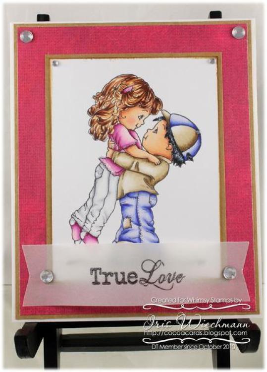Whimsy Rubber Stamp Your Love Lifts Me