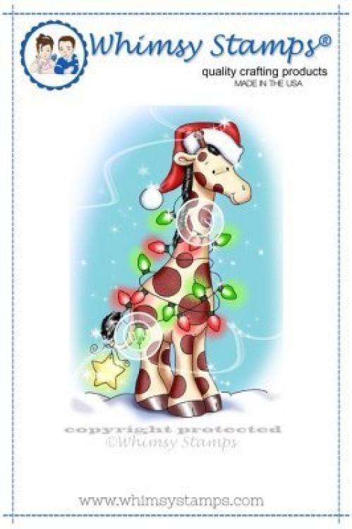 Whimsy Stamps Christmas Giraffe