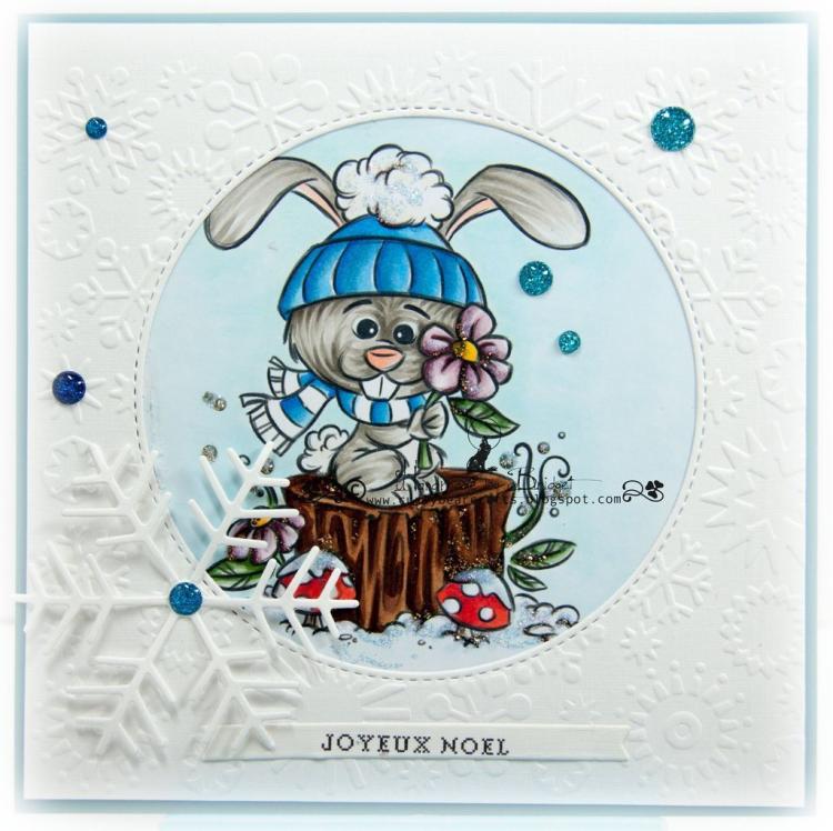 Whimsy Stamps Winter Bunny