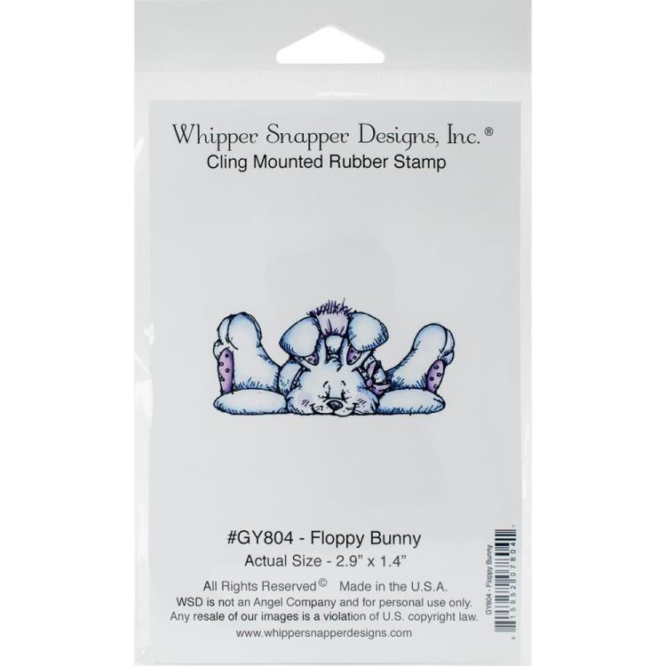 Whipper Snapper Designs Cling Stamp Floppy Bunny #GY804