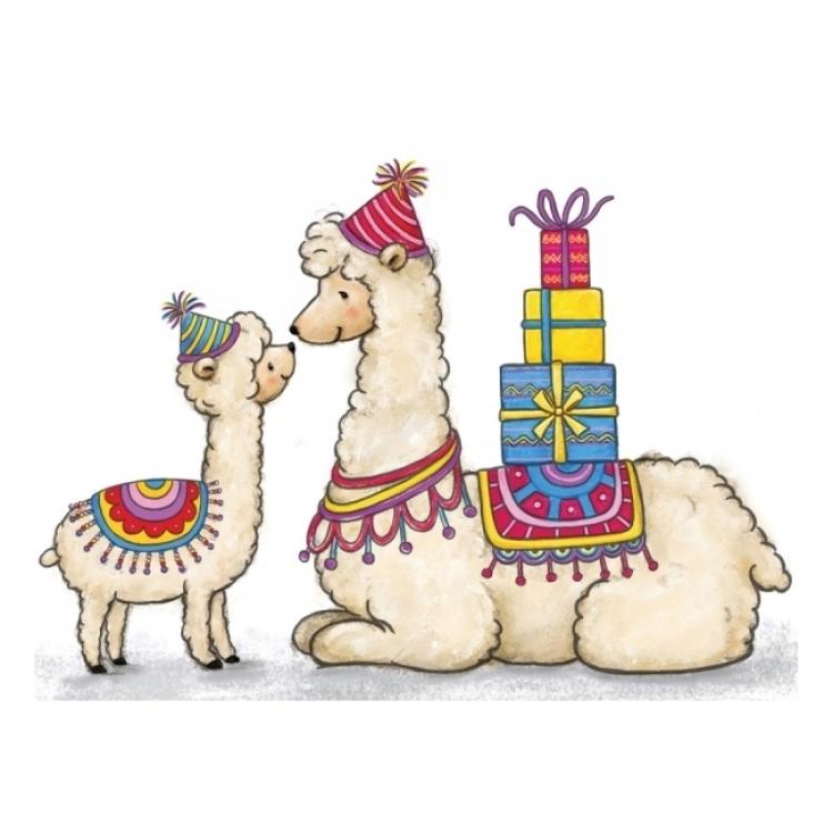 Wild Rose Studio Clear Stamp Llama Mum and Baby #CL519