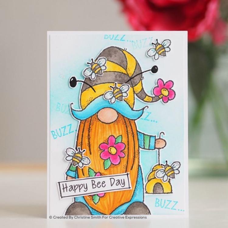 Woodware Clear Magic Stamp Bee Gnome FRS843