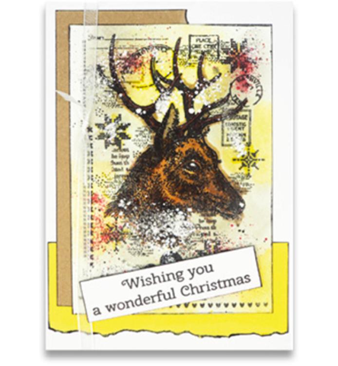 Woodware Clear Magic Vintage Deer #FRS767