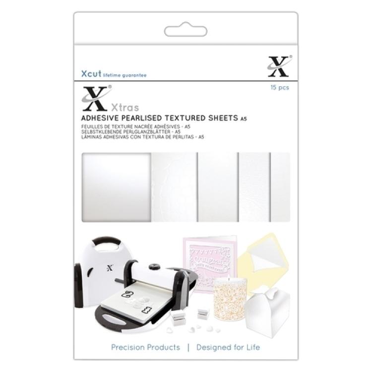 XCut A5 Selbstklebende Pearlised Textured Sheets #XCU174418