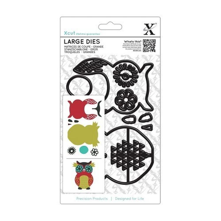 SALE XCut Large Dies Owl Eule #503202