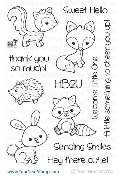 Your Next Stamp Clear Stamp Woodland Cuties