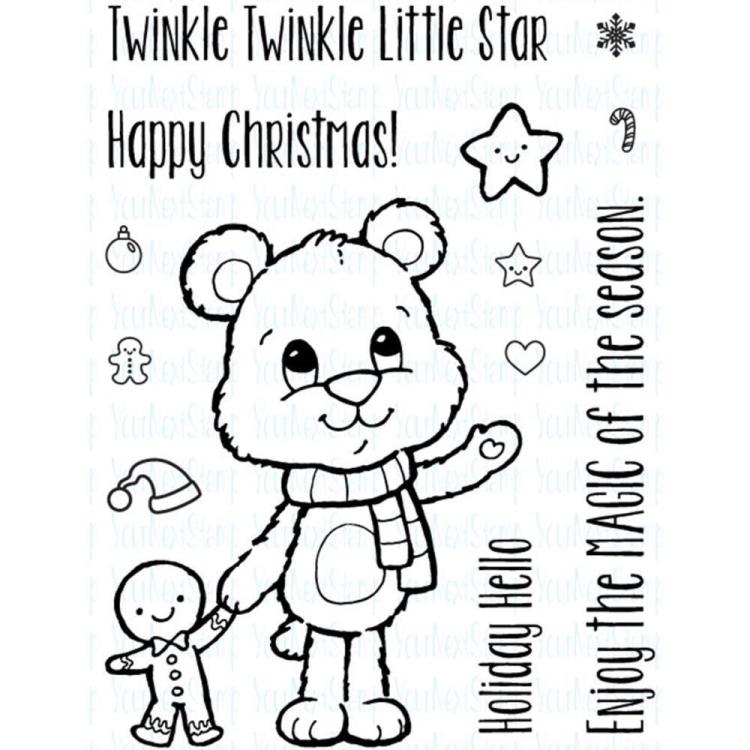 Your Next Stamp Clear Stamps Huggles Christmas Star #CYNS498