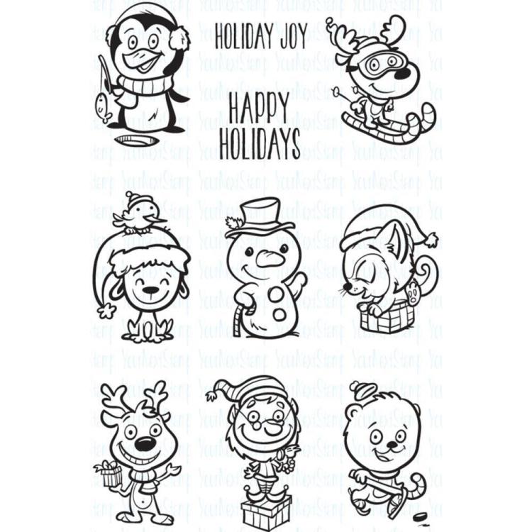 Your Next Stamp Clear Stamps Holiday Buddies #CYNS485