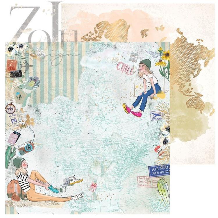 ZoJu Design 12x12 Paper Pack Beautiful Journey