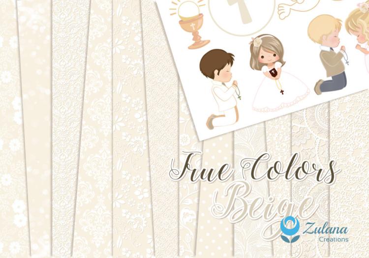 Zulana Creations 12x12 Paper Pad True Colors Beige