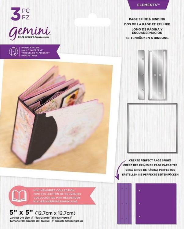 Gemini Mini Memories Spine and Binding Elements Dies