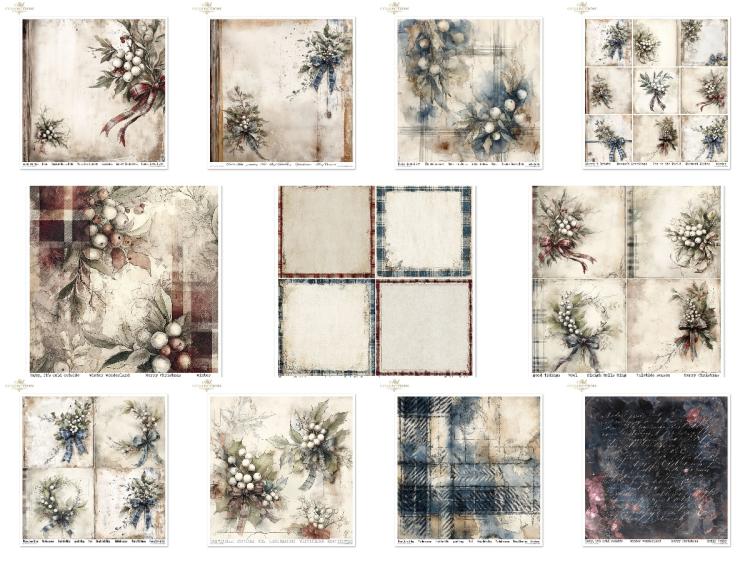 SLS093 ITD Collection Winter's Tale in Blue 12x12 Paper Pad