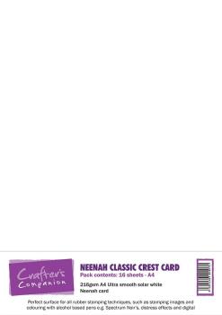 Neenah Classic Crest Card Pack Solar White 16 sheets