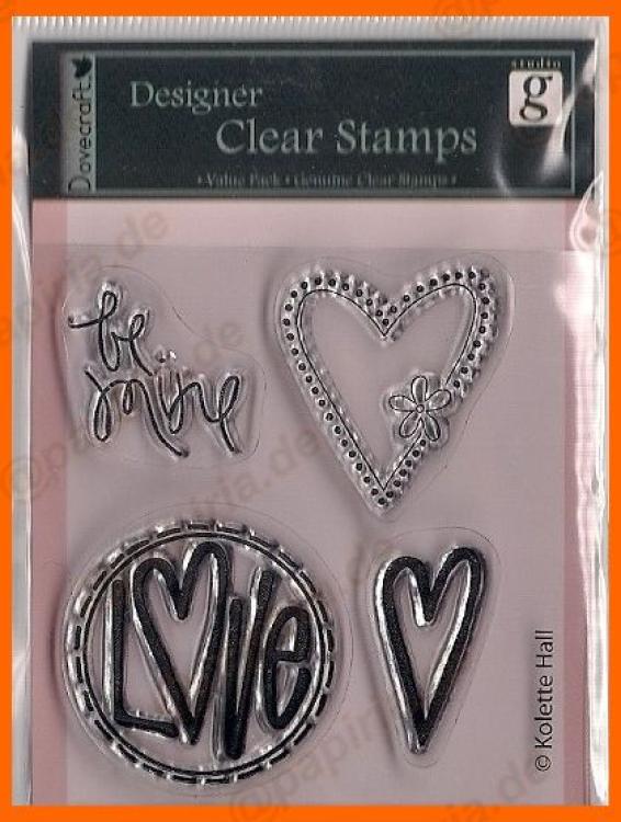 Designer Clear Stempel - Be Mine