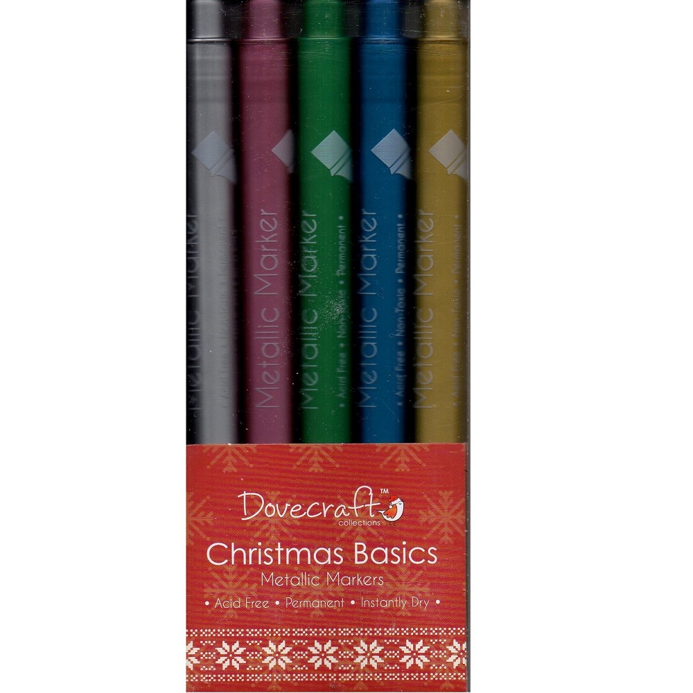 Dovecraft Christmas Basics Metallic Markers