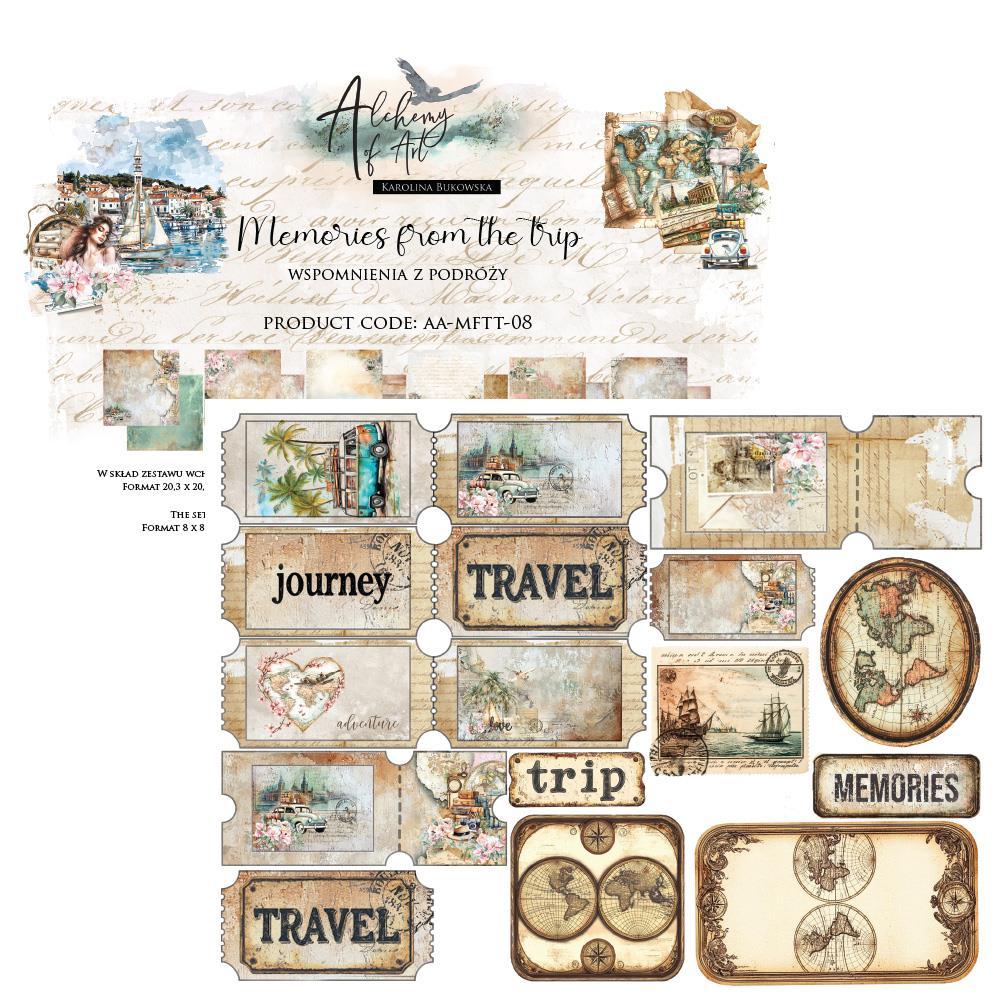 #45 Alchemy of Art Memories from the Trip 8x8 Paper Pack