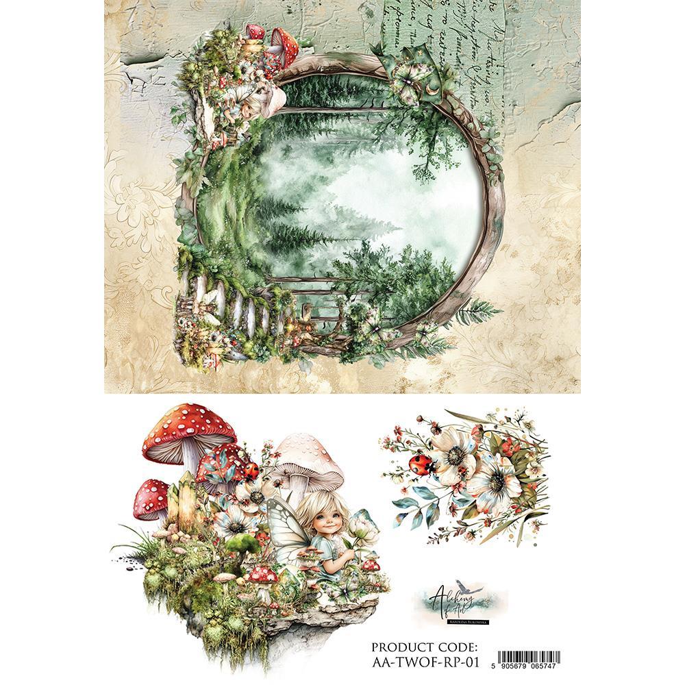 #46 Alchemy of Art The World of Fairies A4 Reispapier #01