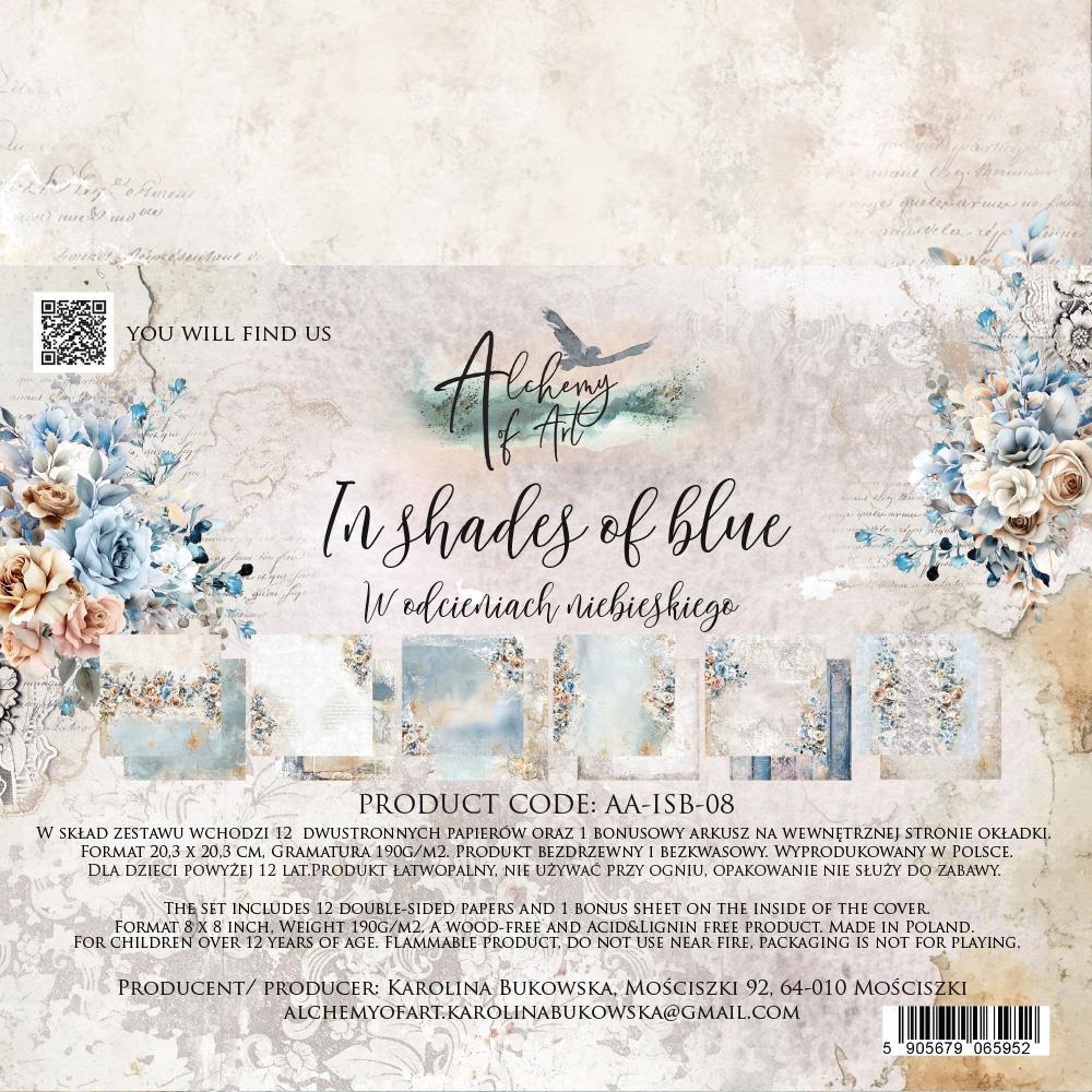 #49 Alchemy of Art In Shades Of Blue 8x8 Paper Pack