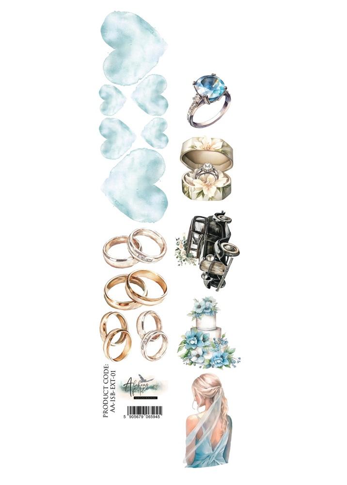 #49 Alchemy of Art In Shades Of Blue Stripe 01
