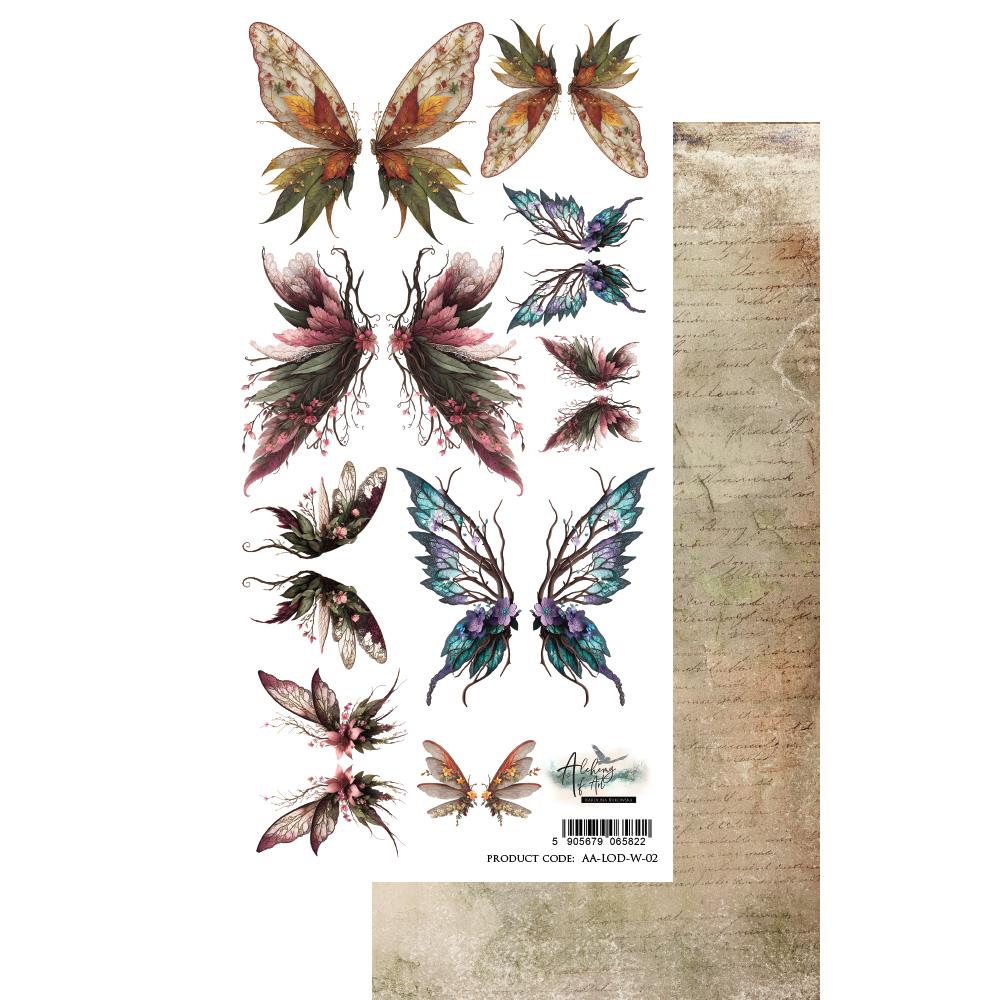 #50 Alchemy of Art The Legends Of The Dragons Extras to Cut Butterflies