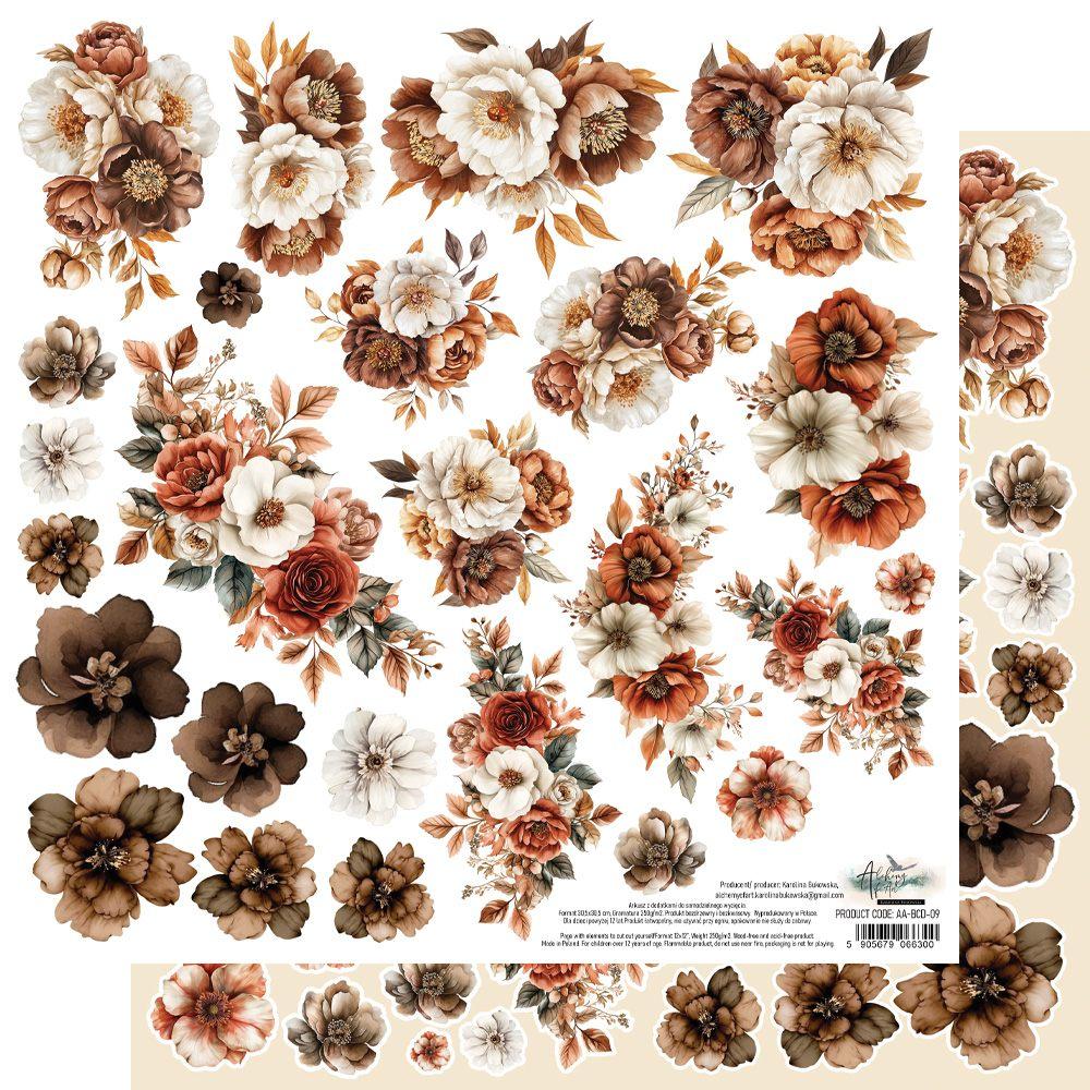 #52 Alchemy of Art Behind Closed Doors12x12 Sheet Flowers