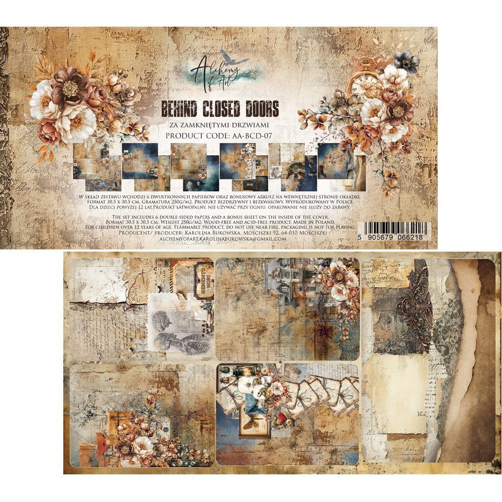 #52 Alchemy of Art Behind The Closed Doors 12x12 Paper Pack