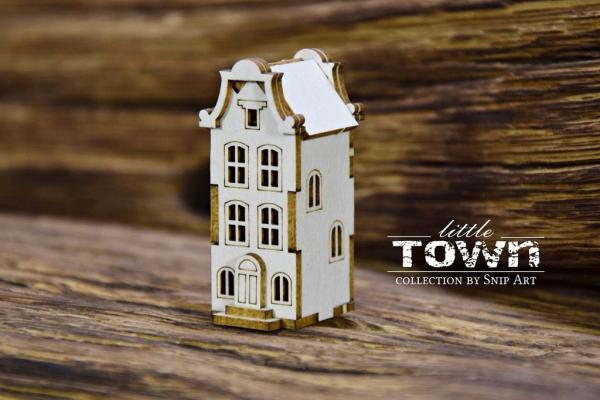 SnipArt Chipboard Little Town Mini Tenement House #11