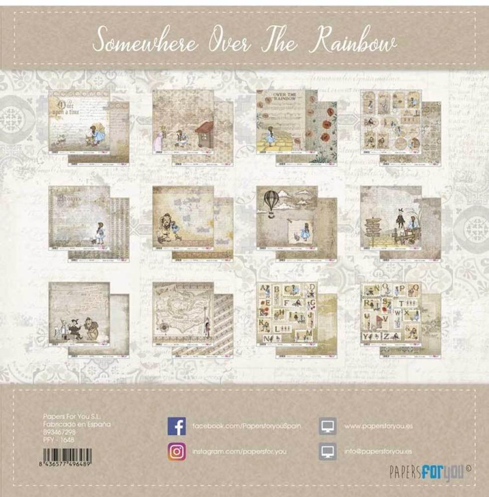 Papers For You 12x12 Paper Pad Somewhere over the Rainbow #1648