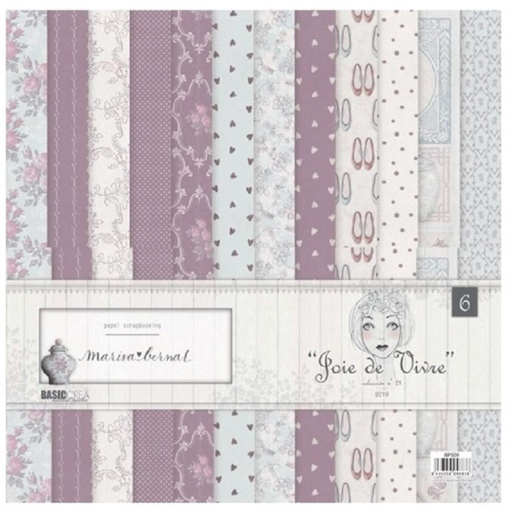 12x12 Paper Set Joie de Vivre by Marisa Bernal