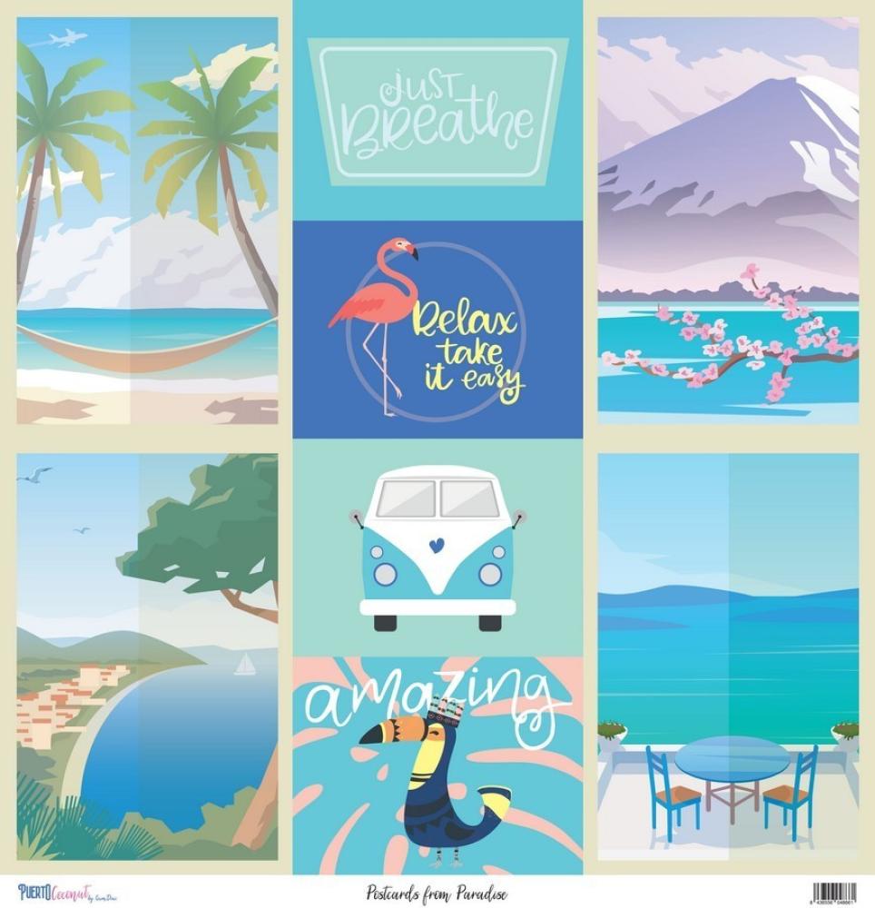 12x12 Paper Set Puerto Coconut by Quim Díaz