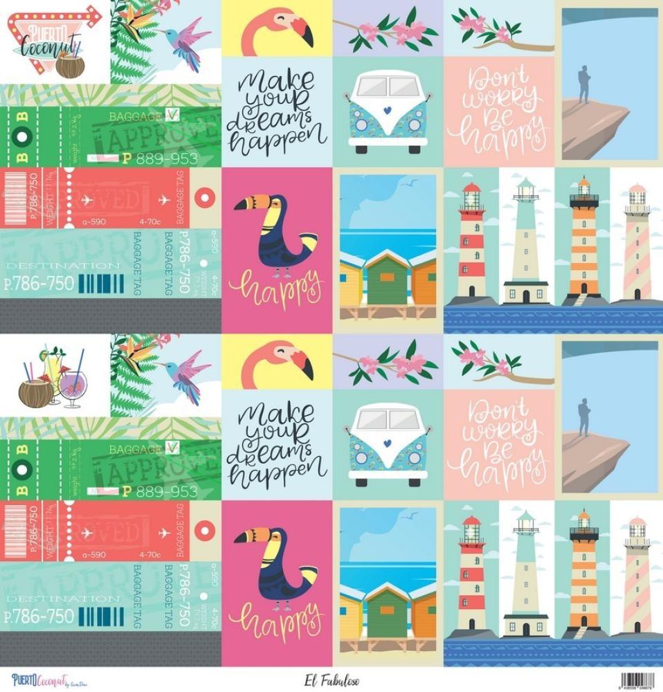 12x12 Paper Set Puerto Coconut by Quim Díaz
