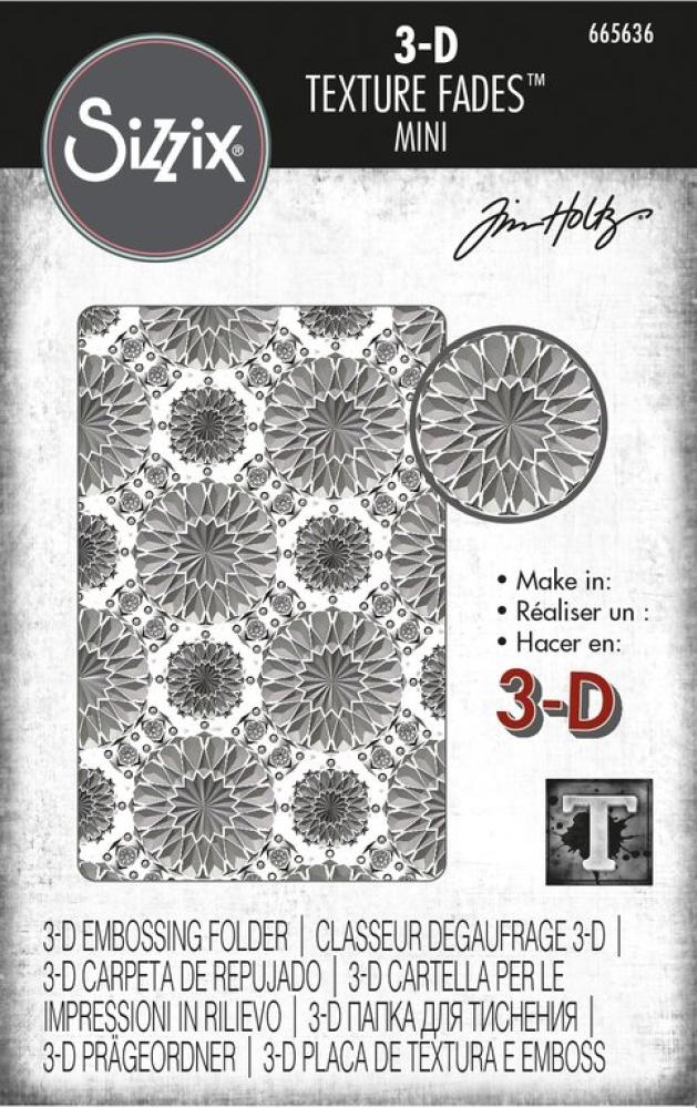 3D Impresslits Embossing Folder Mini Kaleidoscope #665636