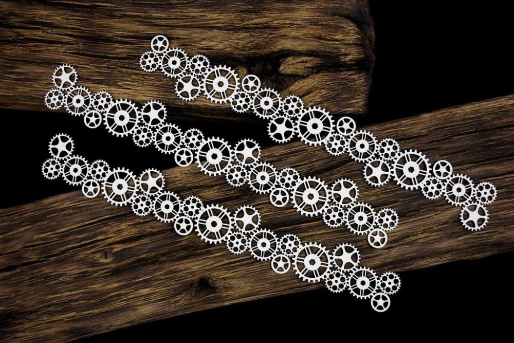SnipArt Chipboard Industrial Factory Cogs Borders #43313
