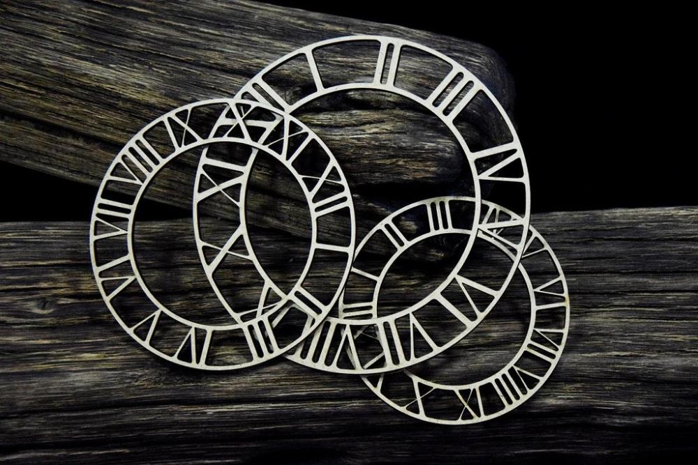 SnipArt Chipboard MDF Industrial Factory Clock Faces