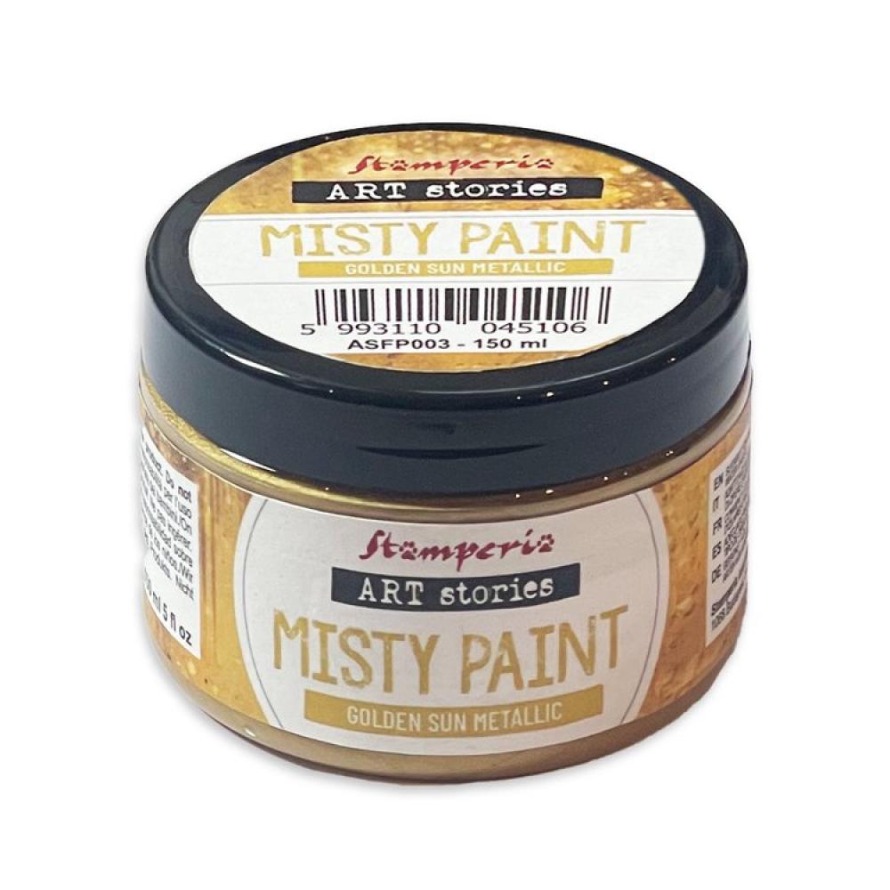 ASFP003 Stamperia Art Stories Misty Paint Golden Sun Metallic