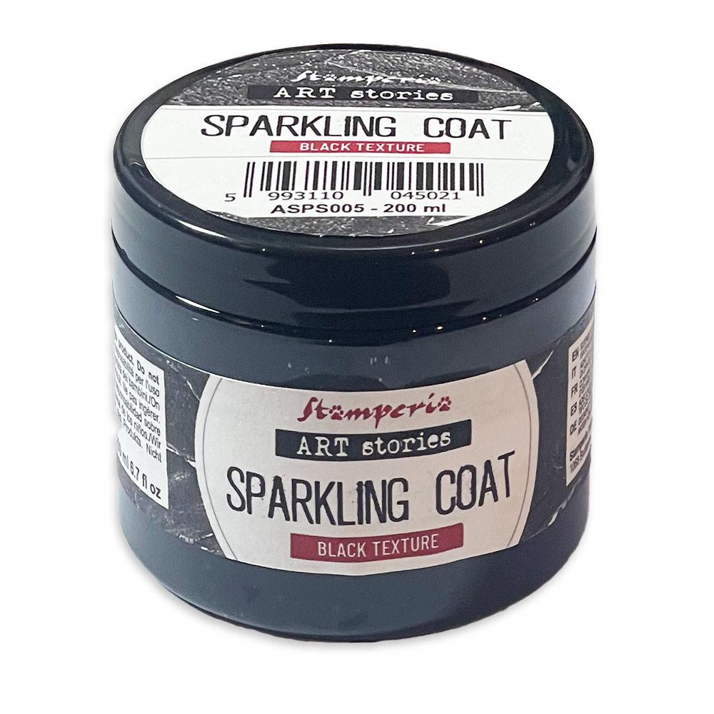 ASPS005 Stamperia Art Stories Black Sparkling Coat