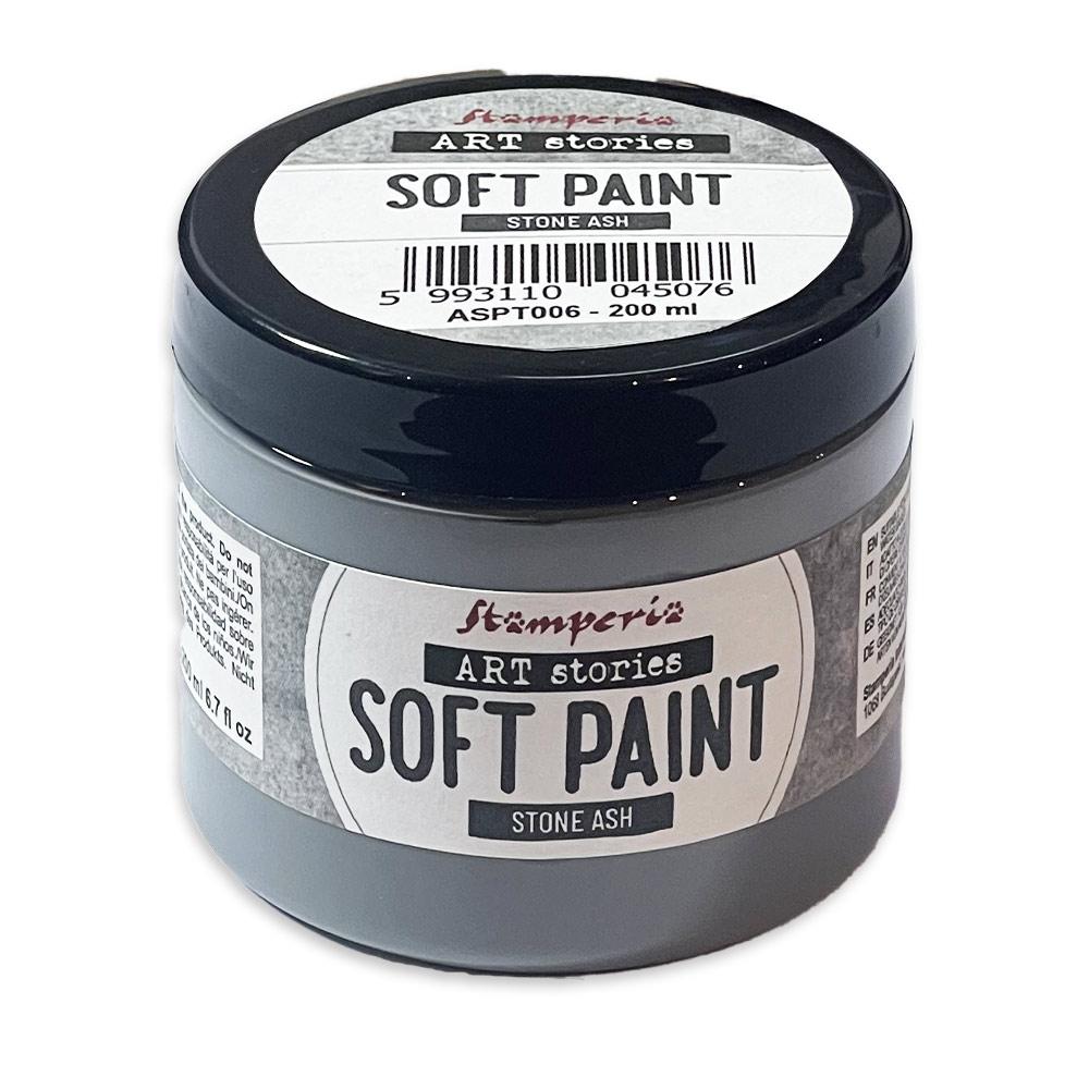 ASPT006 Stamperia Art Stories Soft Paint Stone Ash