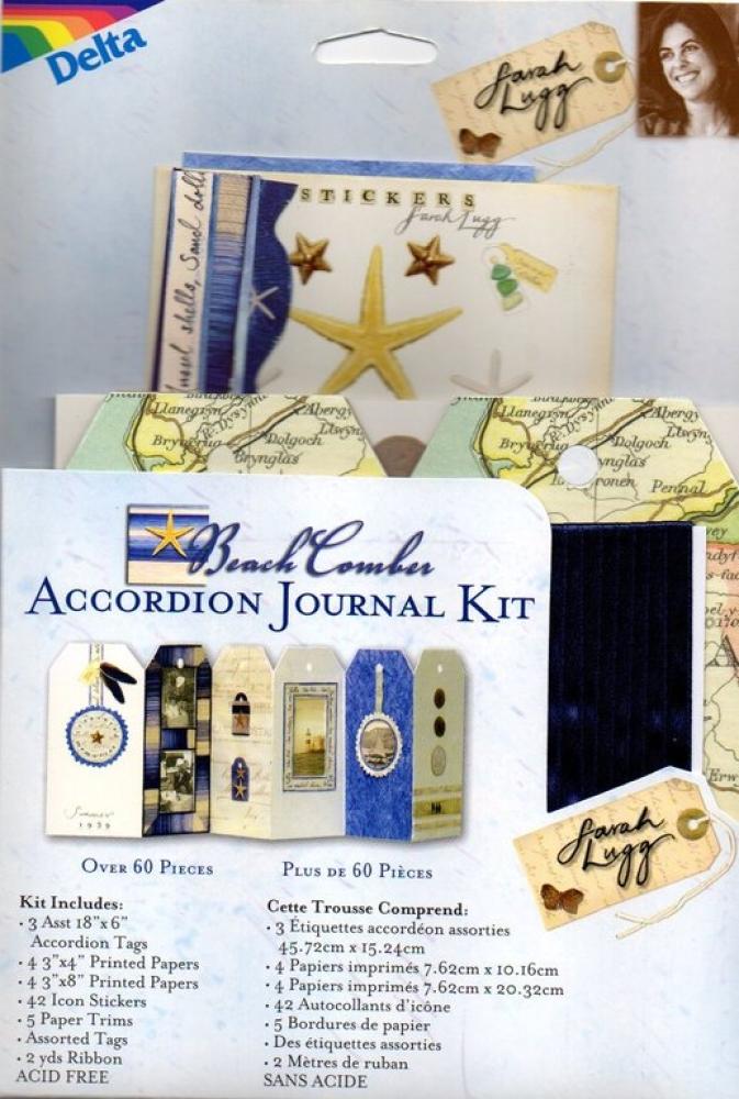 SALE Accordion Journal Kit Beach Comber