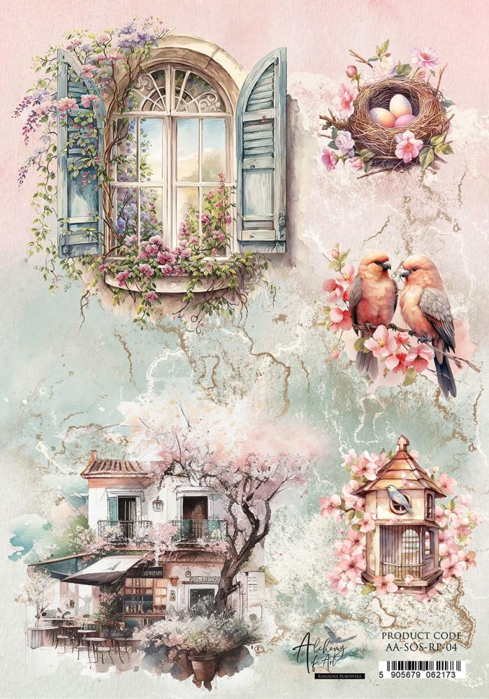 Alchemy of Art Soul of Spring A4 Reispapier #04