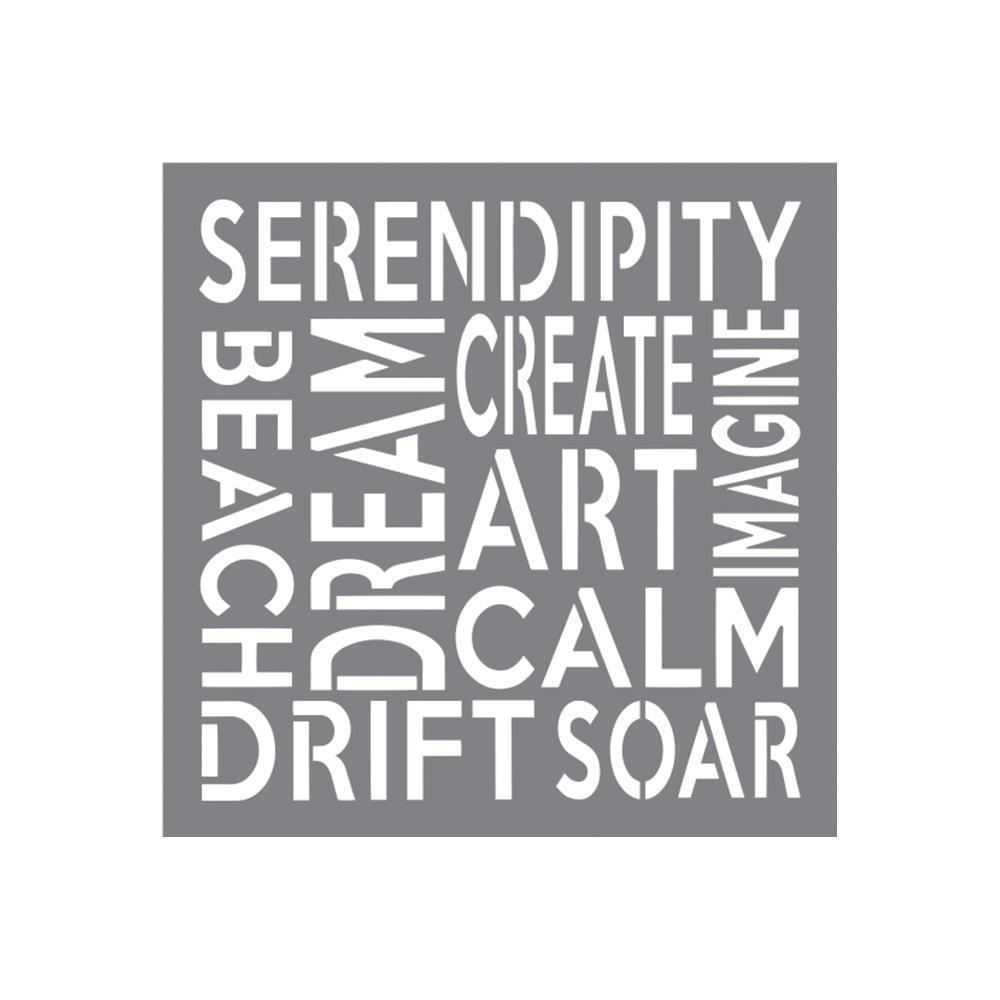 Andy Skinner Mixed Media Stencil Serendipity