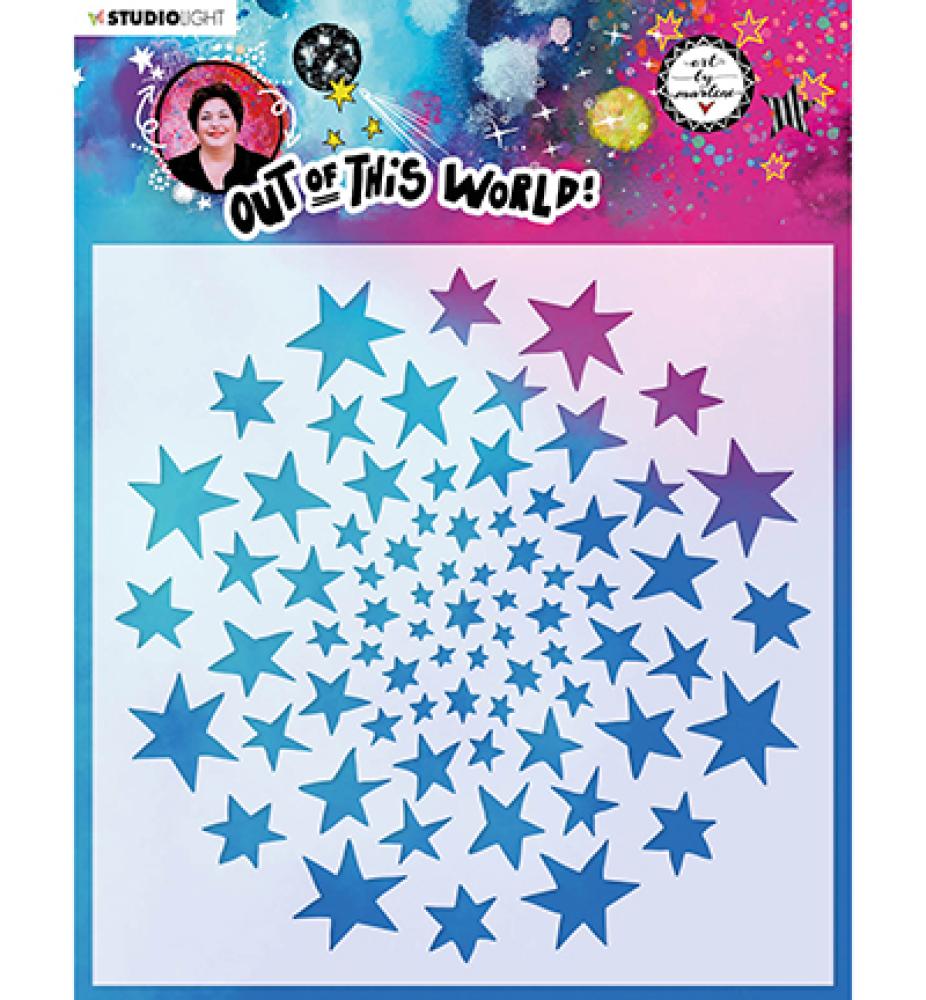 Art by Marlene Mask Stencil Out of this World #45