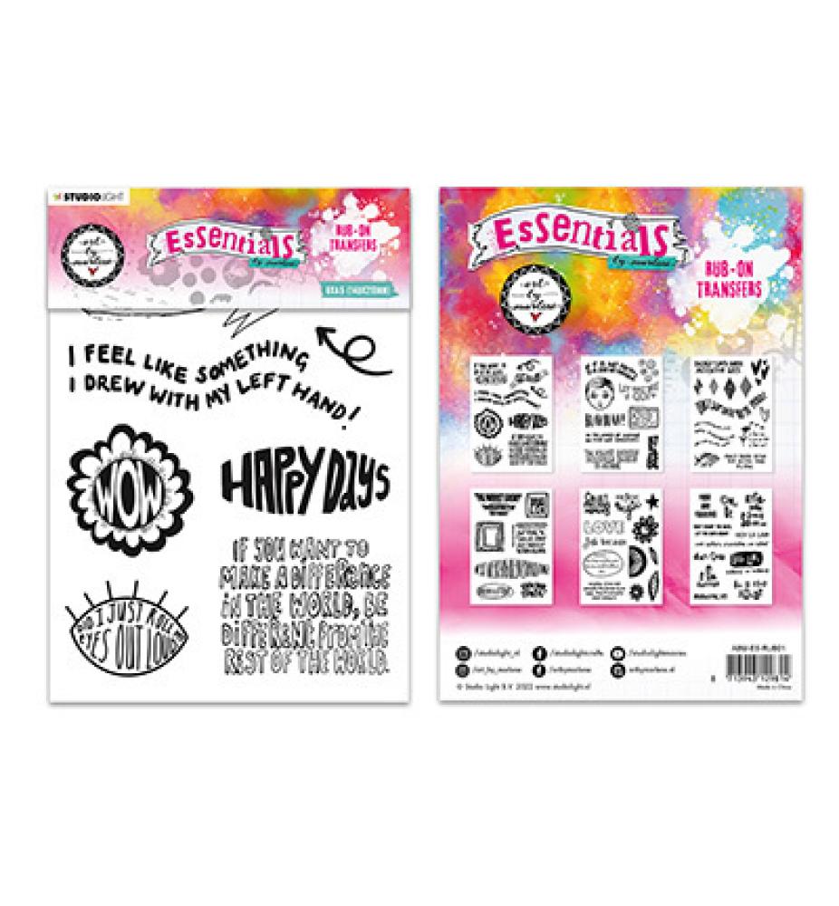Art by Marlene Rub On Sticker Quote Designs Essentials nr.01