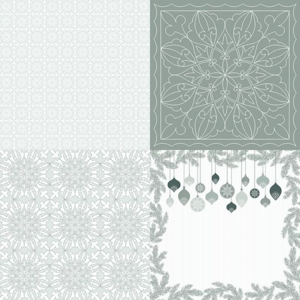 Artemio 12x12 Inch Paper Pack Misty Winter