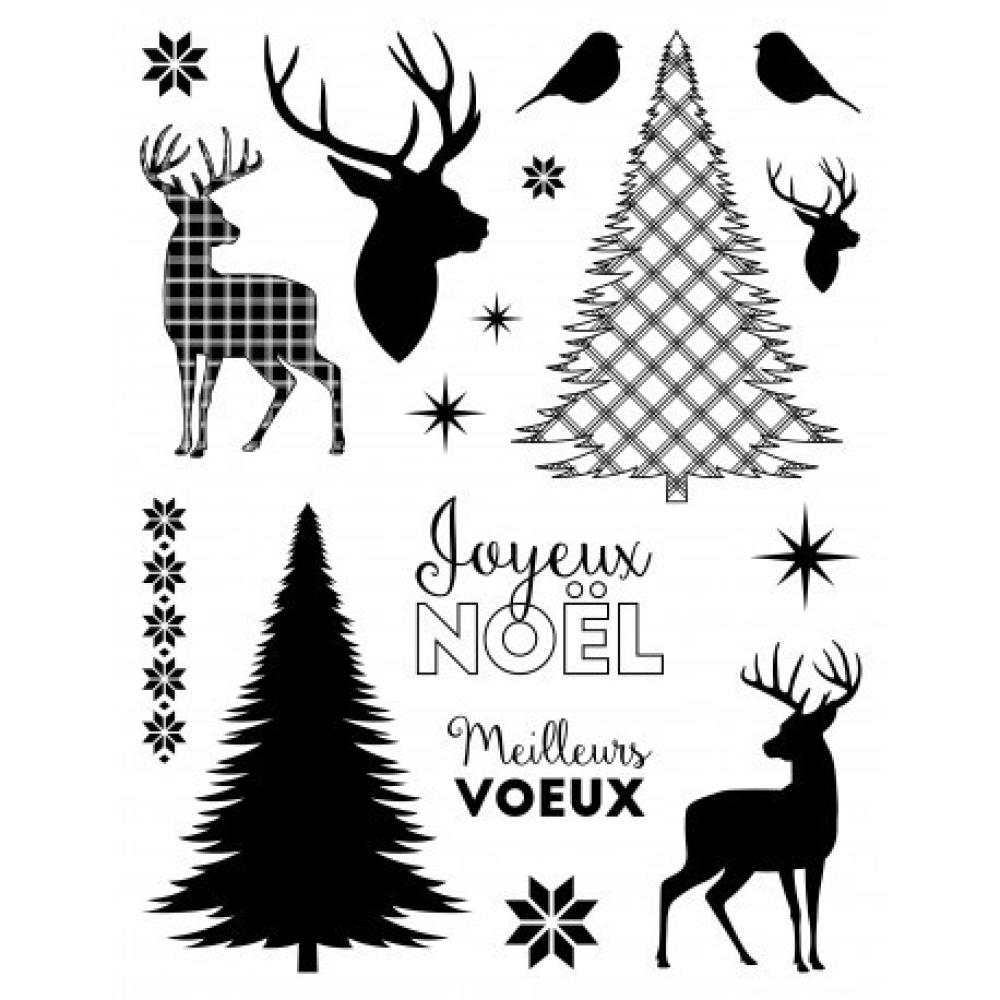 Artemio Clear Stamps Set Noel Ecossais