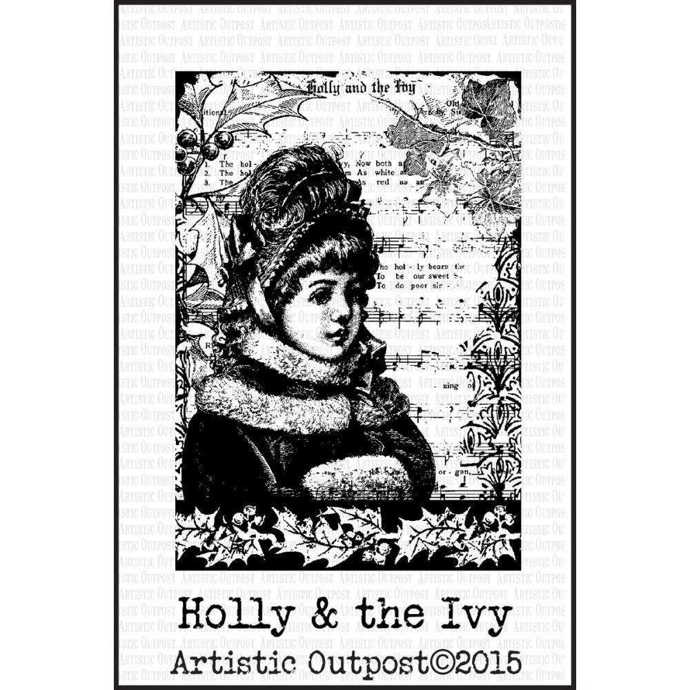 Artistic Outpost Cling Stamp Holly And The Ivy