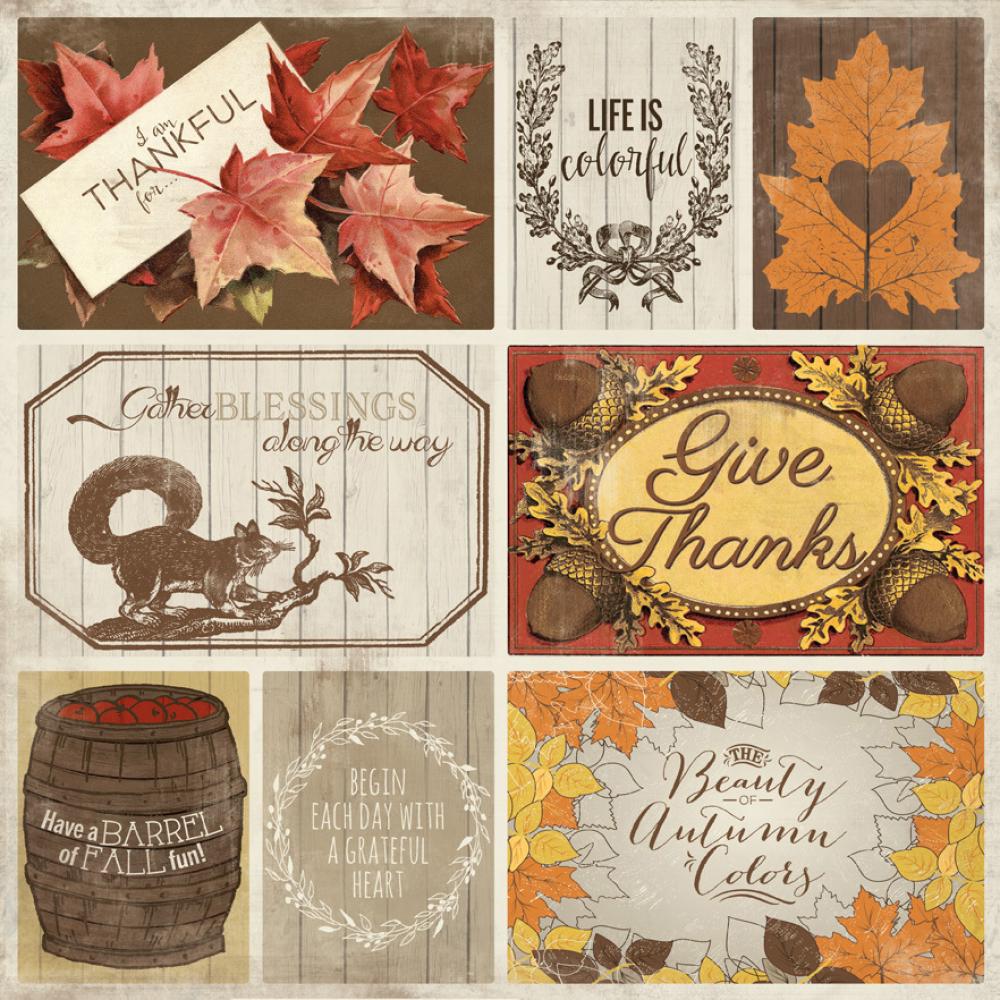 Authentique 12x12 Paper Harvest Six #HVT006