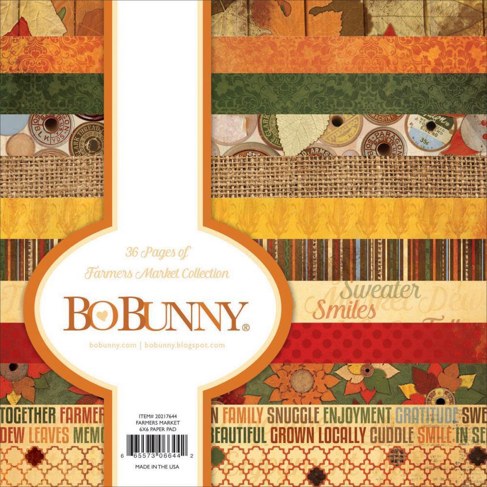 BoBunny 6x6 Paper Pad Farmers' Market