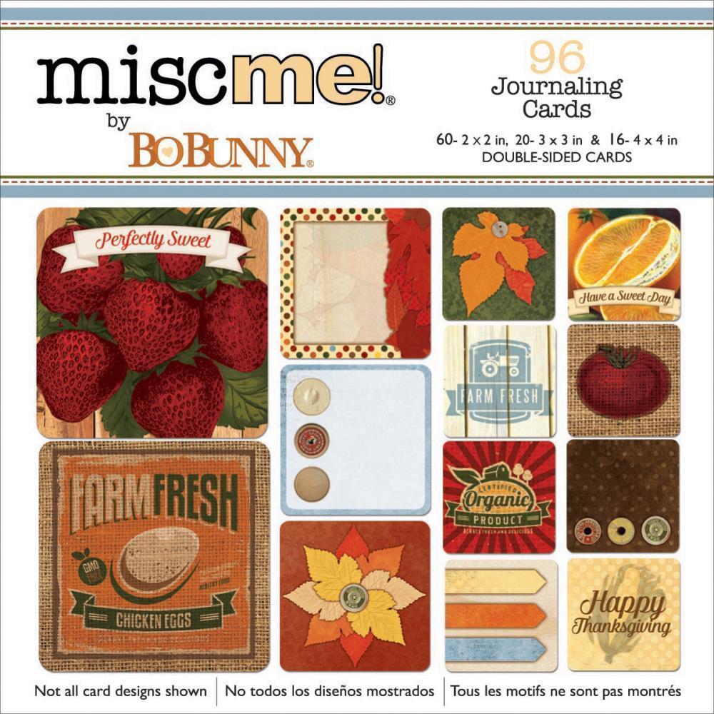 BoBunny Pocket Squares Journaling Cards Farmers' Market